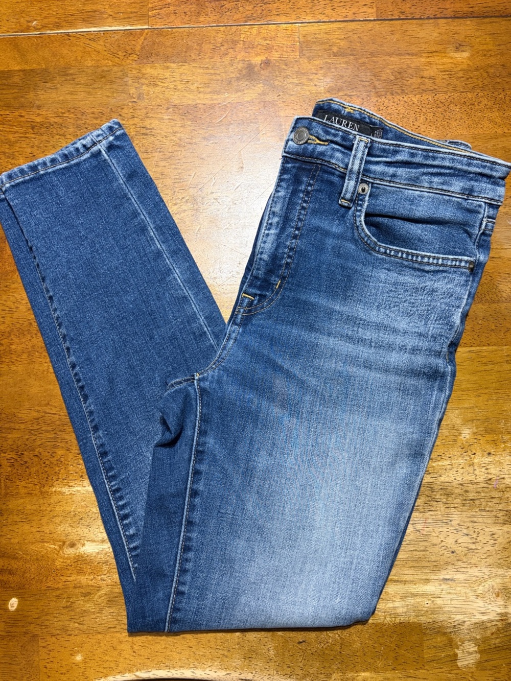 Lauren Ralph Lauren Women’s Skinny Light Blue Washed Jeans